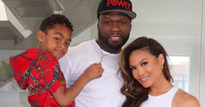 Sabrina Jackson's son, 50 Cent, with his youngest son.